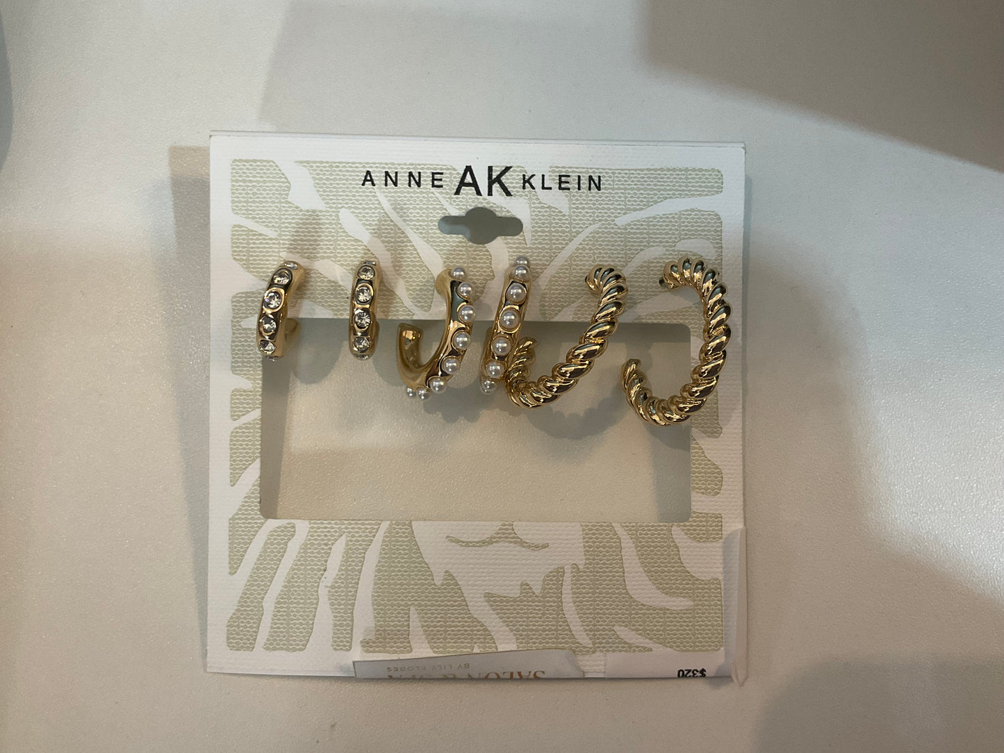 Aretes dorado set